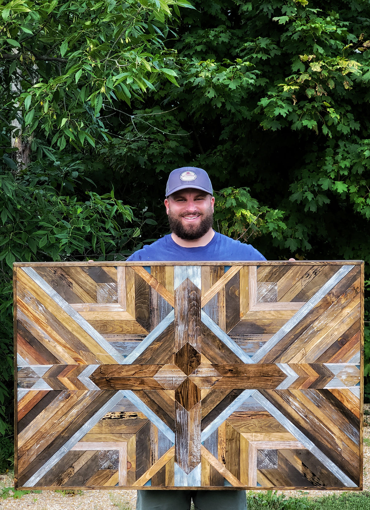 Sanctuary 1.0 | Geometric | Aztec | Wood Wall Art | Reclaimed Wood | Wall Hanging | Wooden Art | Handmade | Woodwork | Boho | Rustic | Chic