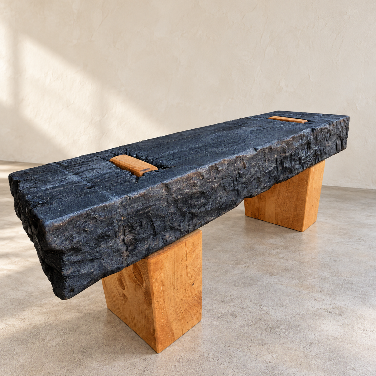 Serenity Bench - Solid Timber Frame Handcrafted Bench