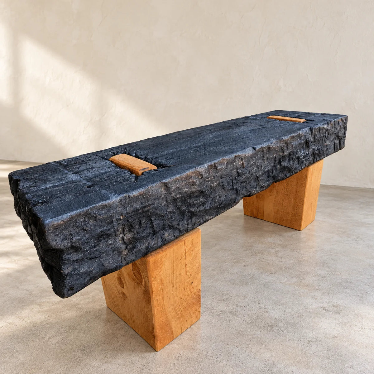 Serenity solid timber bench, finished and presented in a clean room