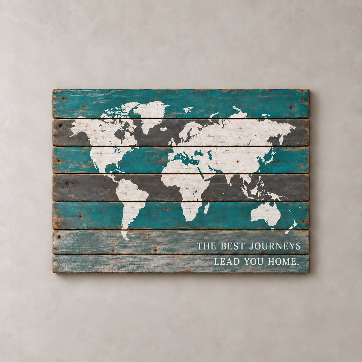Carte du monde chic