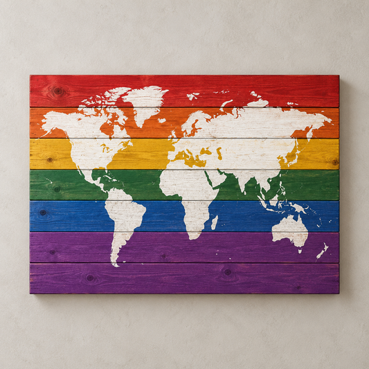 Pride Flag Map