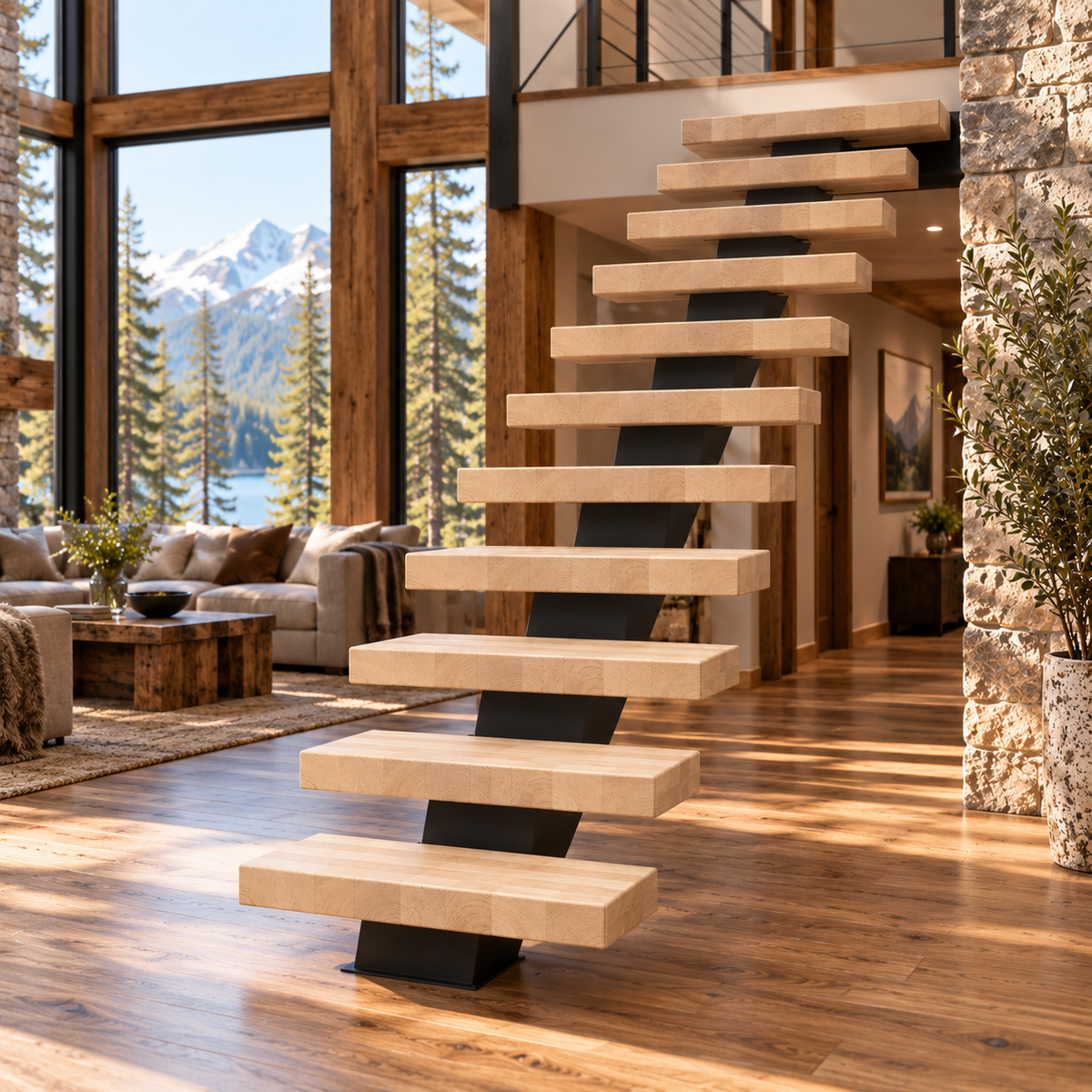 Ash Wood Stair Treads