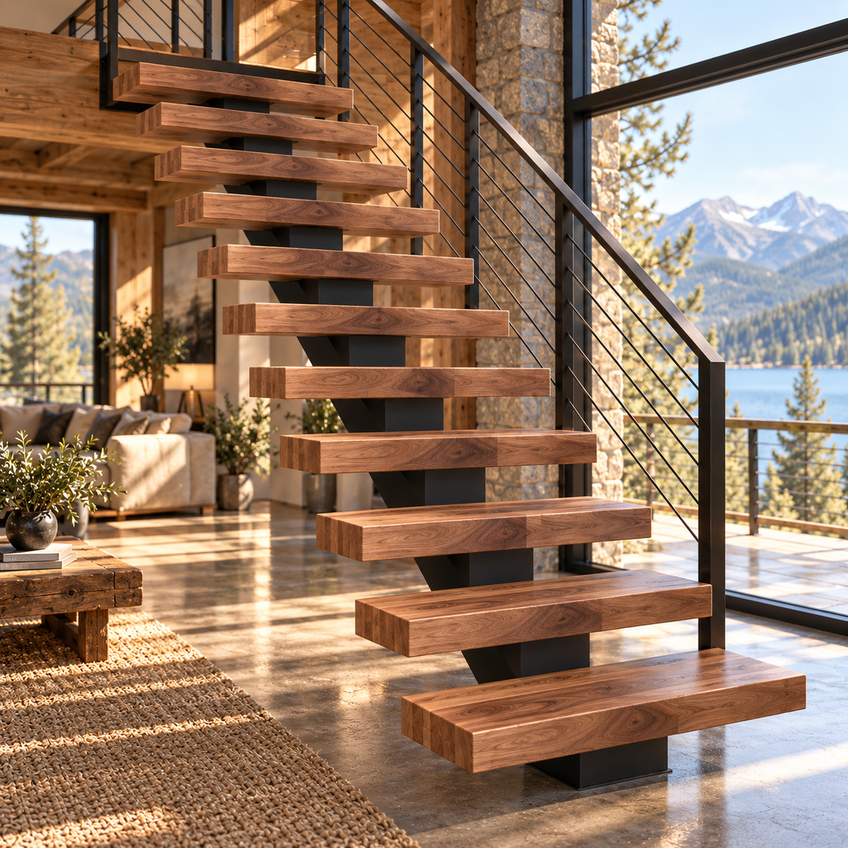 Black Walnut Stair Treads