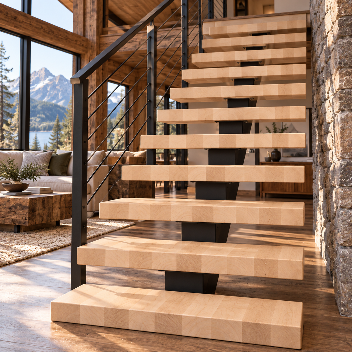 Birch Stair Treads