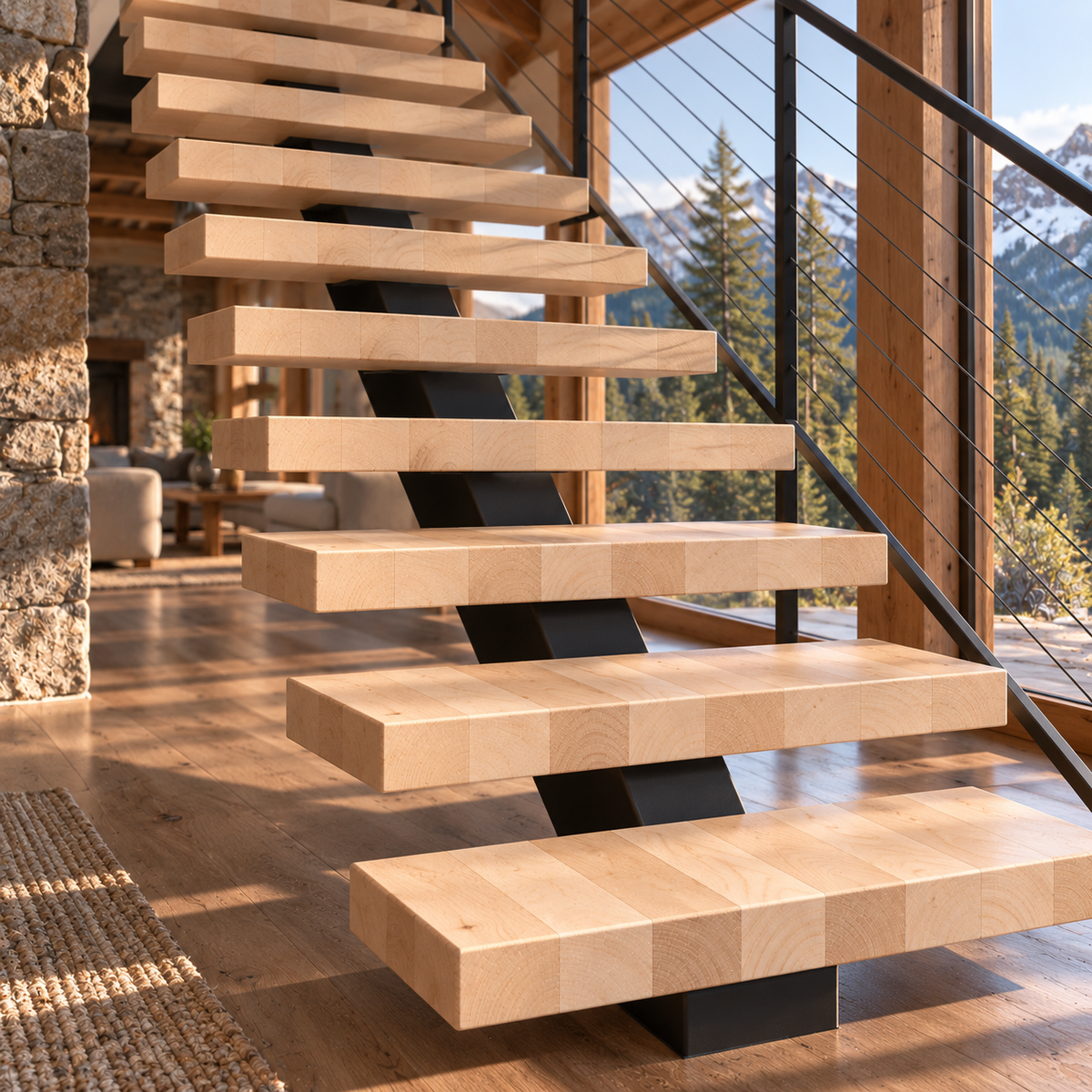 Birch Stair Treads