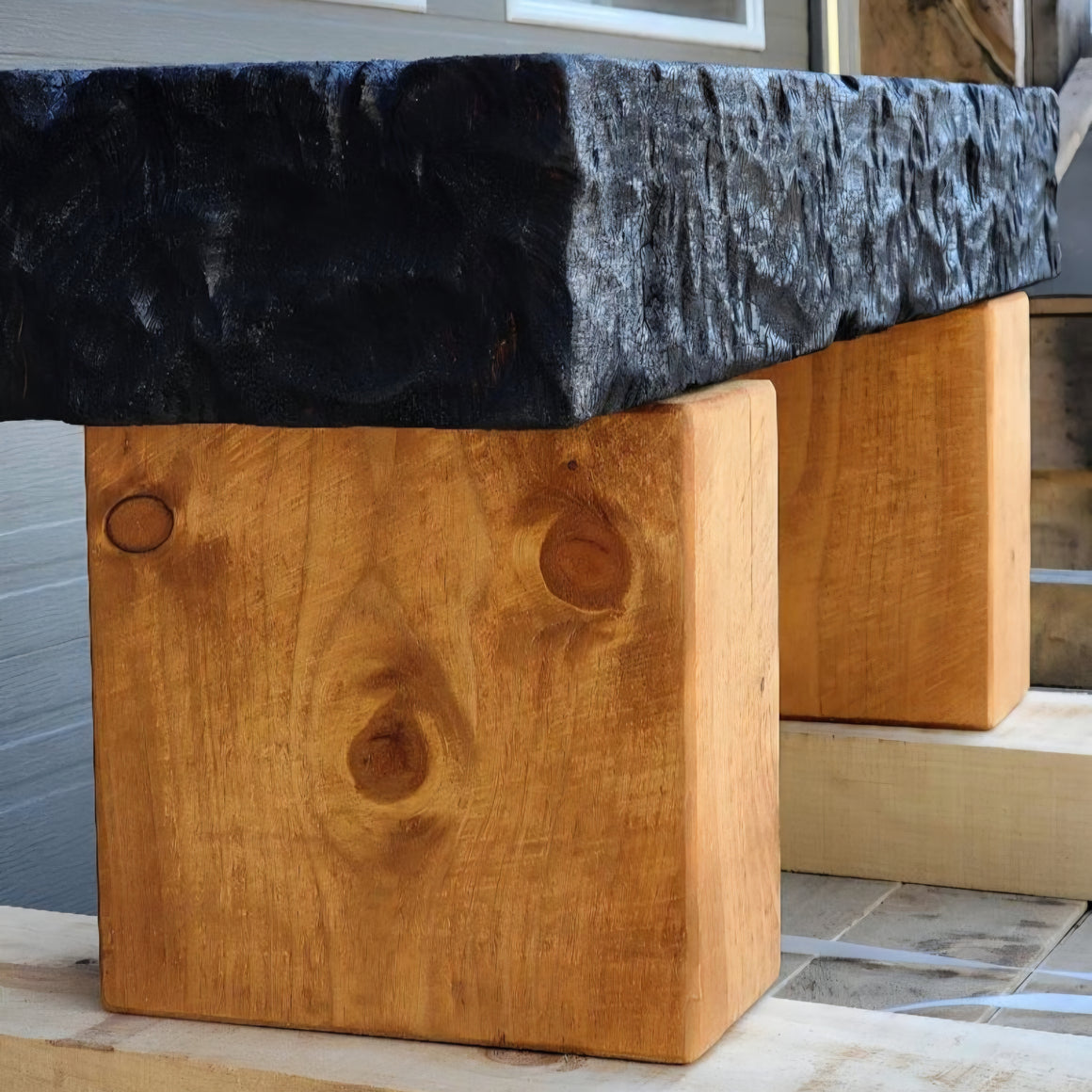 Banc Sérénité - Banc artisanal en bois massif