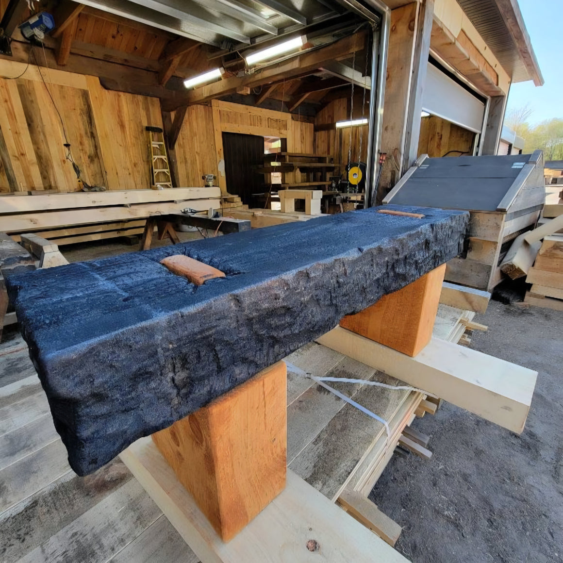 Banc Sérénité - Banc artisanal en bois massif