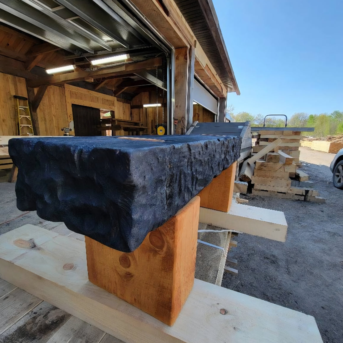 Banc Sérénité - Banc artisanal en bois massif
