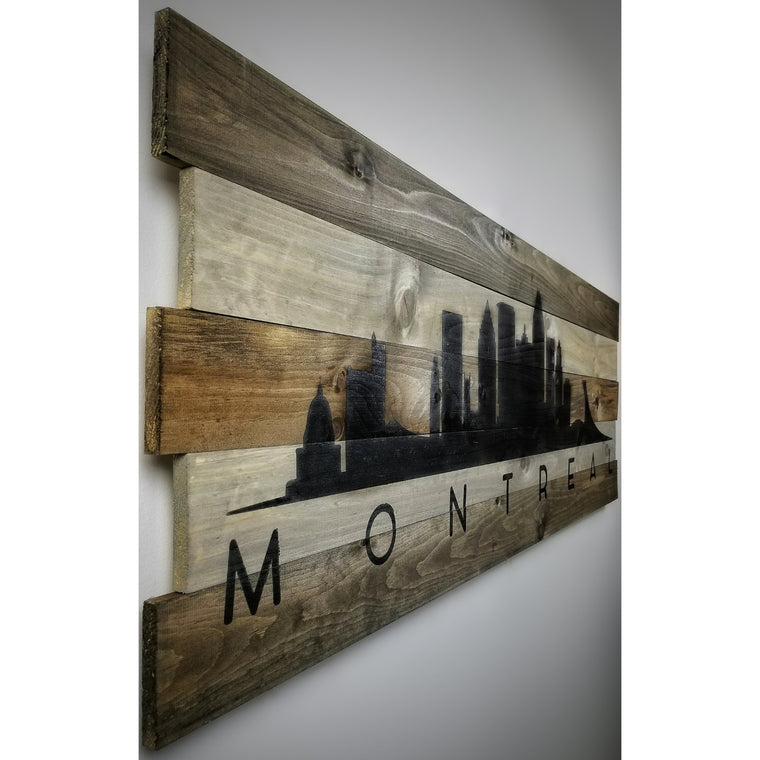 Skyline on Wood - 2