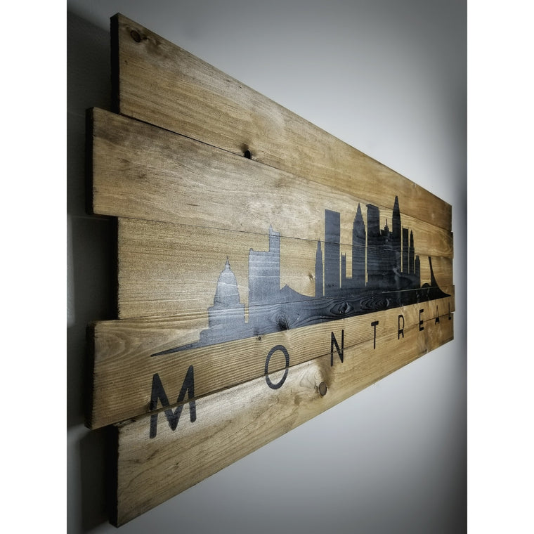 Skyline on Wood - 3