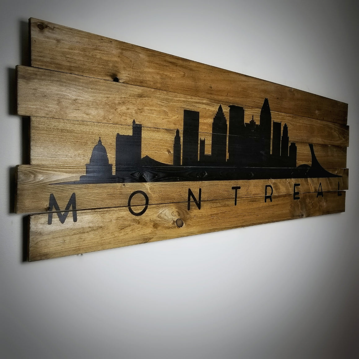 Skyline on Wood - 3