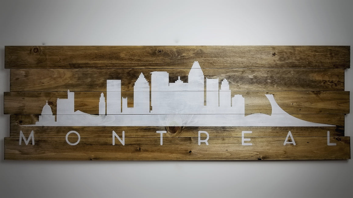 Skyline on Wood - 3