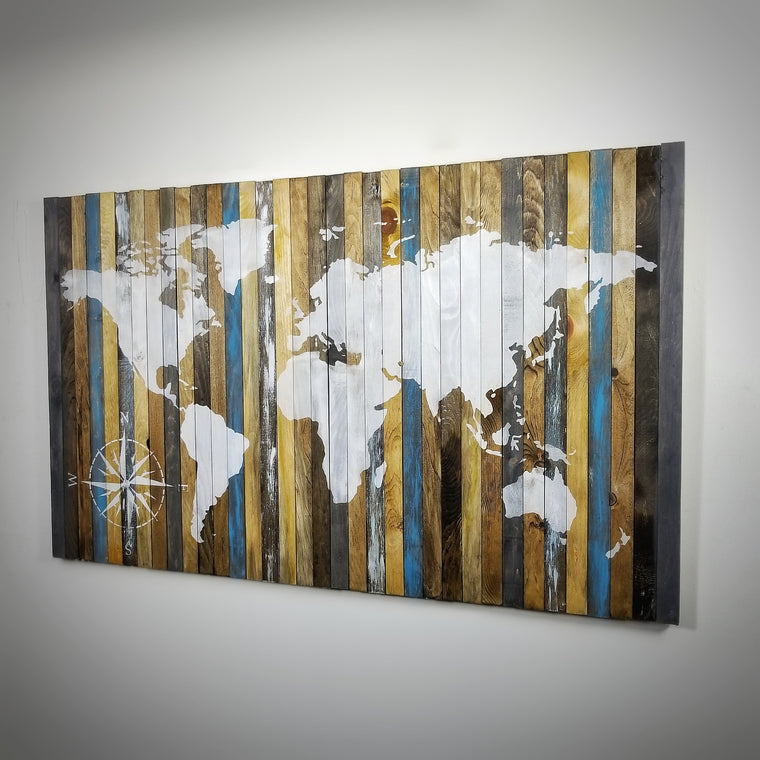 Rustic Chic or Distressed Chic Map | 1 AVAILABLE