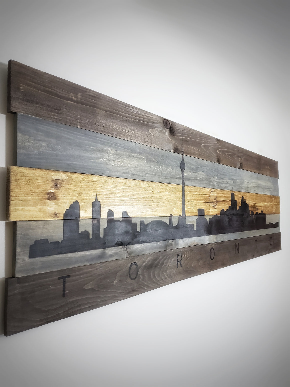 Skyline on Wood - 2