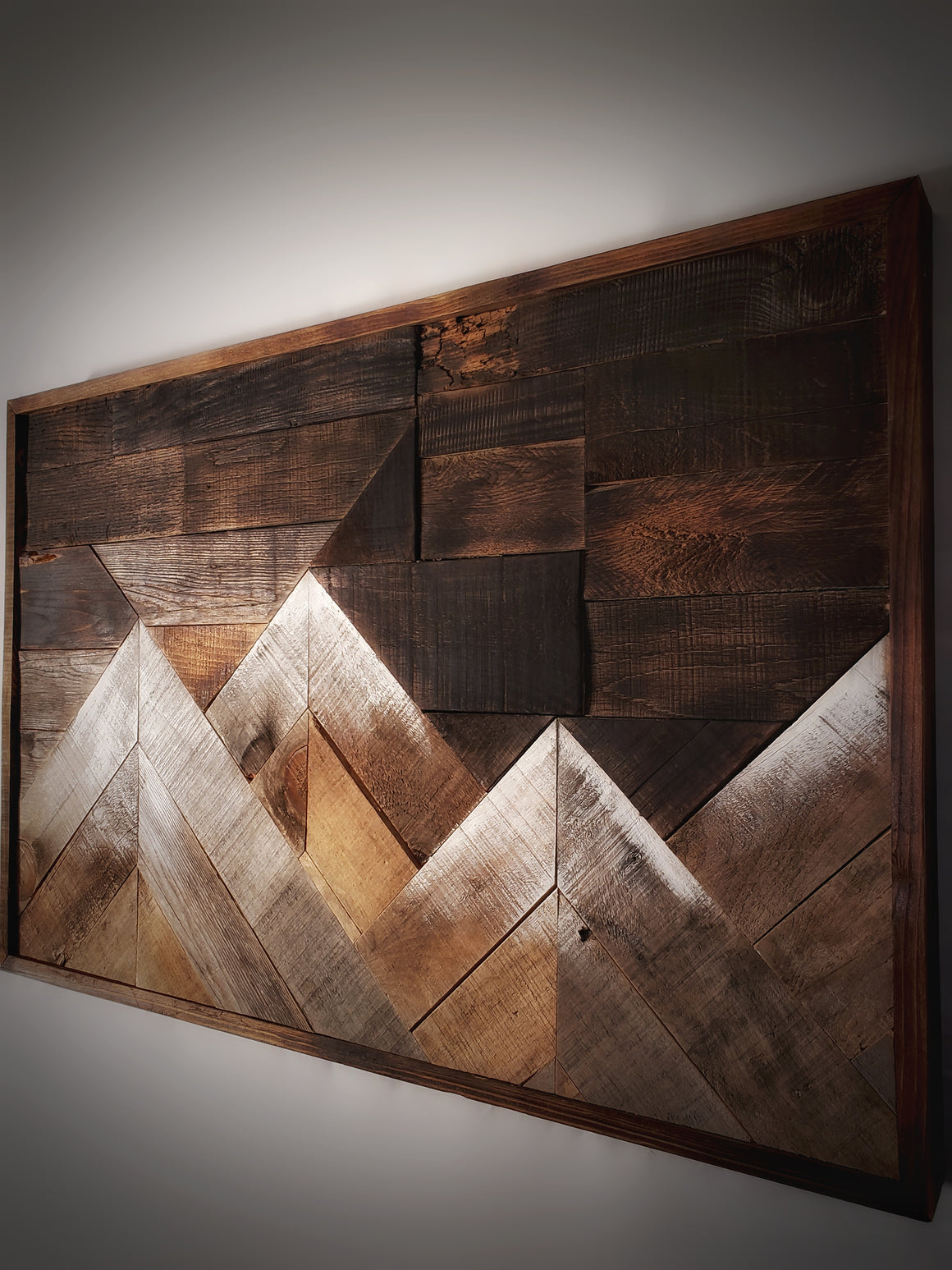 Rustic Mountain Wood Art