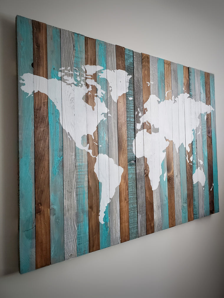 Rustic Chic Map | 38 x 26"