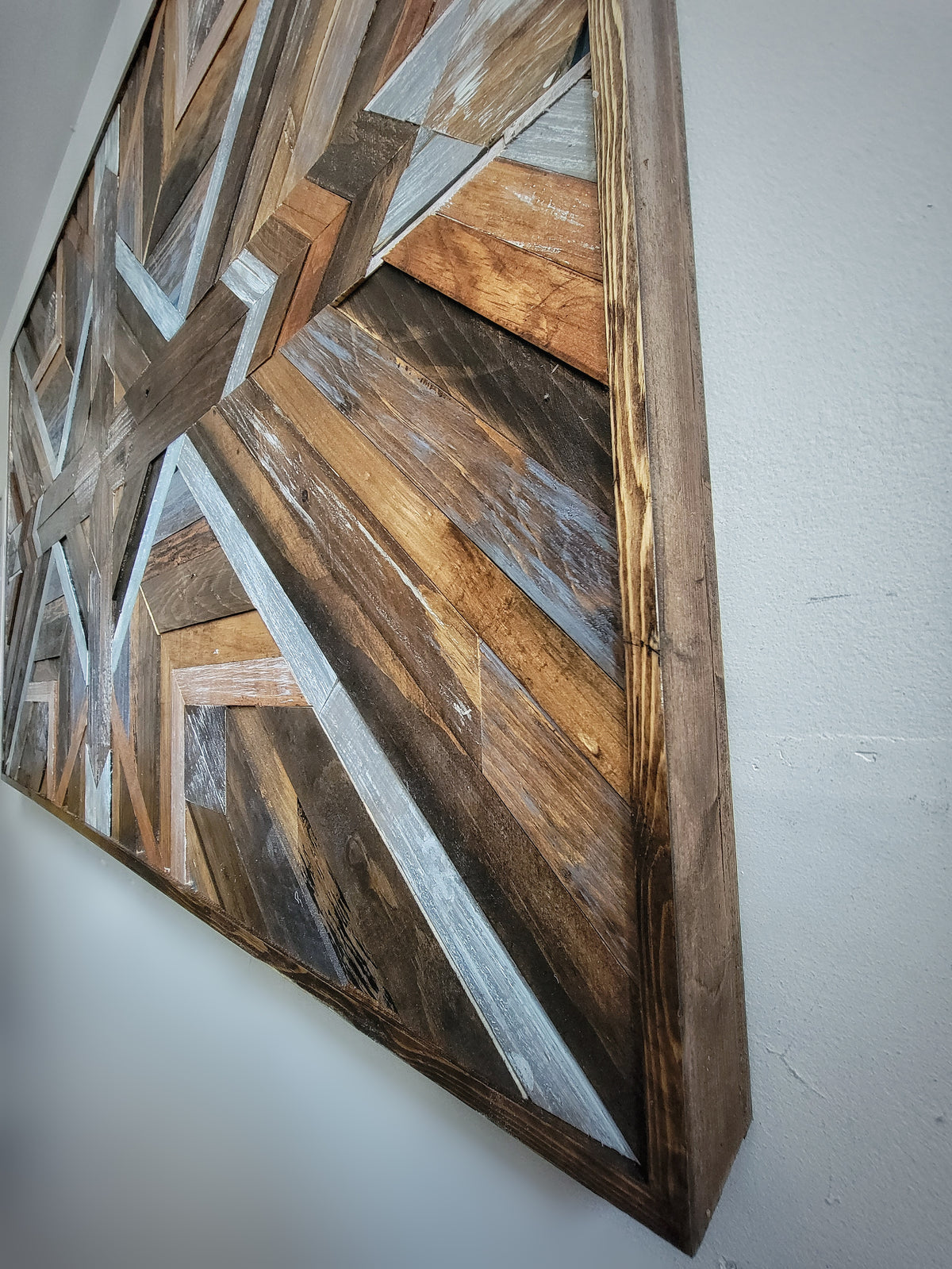 Sanctuary 1.0 | Geometric | Aztec | Wood Wall Art | Reclaimed Wood | Wall Hanging | Wooden Art | Handmade | Woodwork | Boho | Rustic | Chic