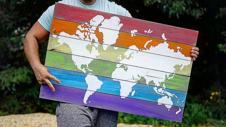 Pride Flag Map