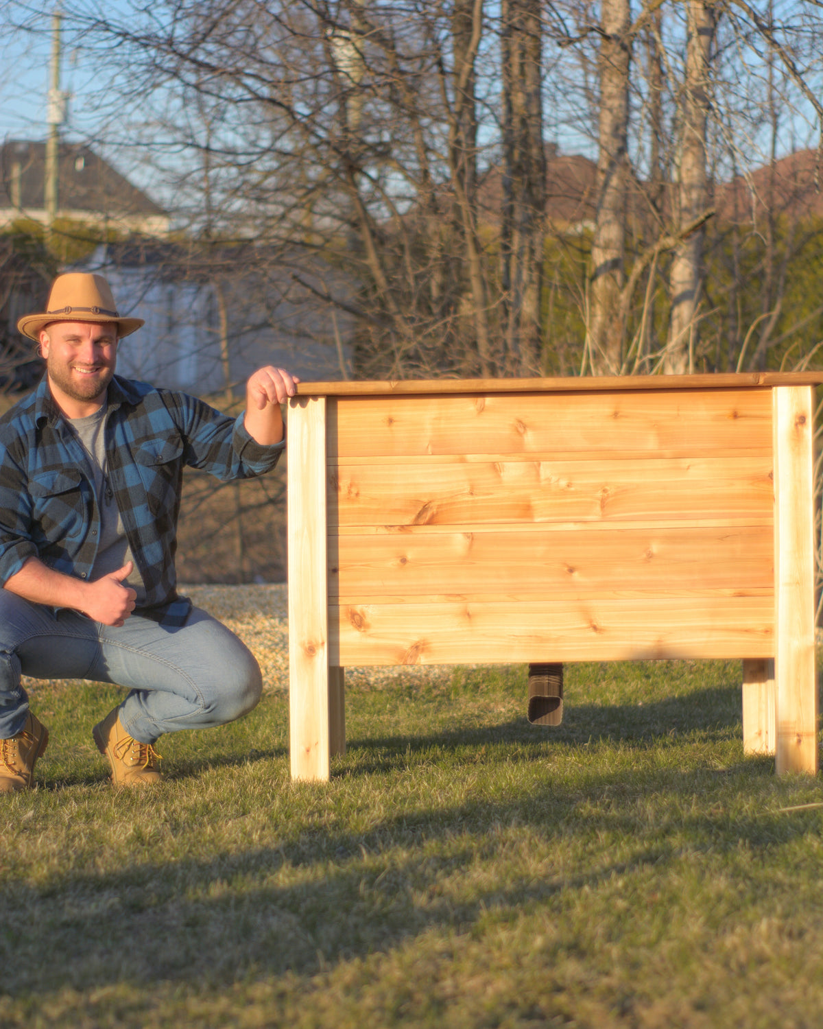 Cedar Wood Planter's Box